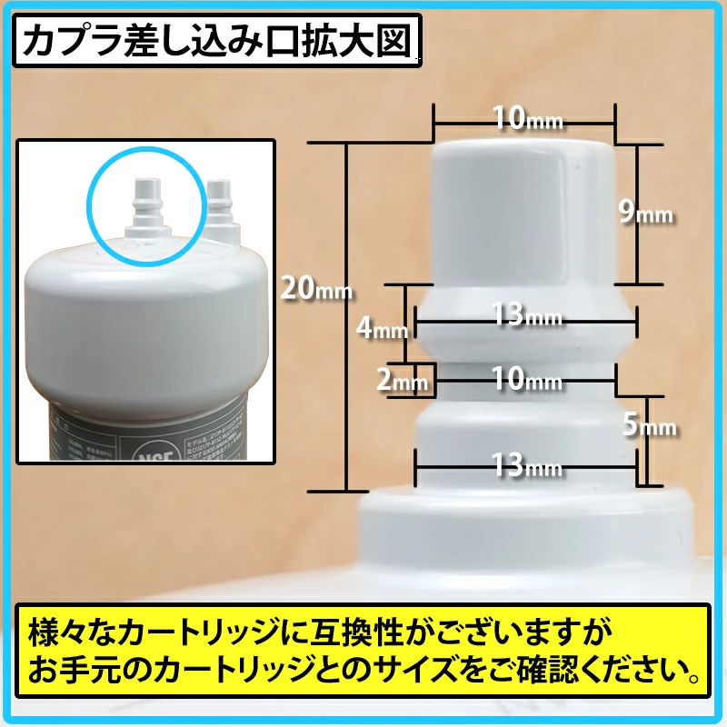 様々な浄水器と互換性があります。PFOS PFAS 対応