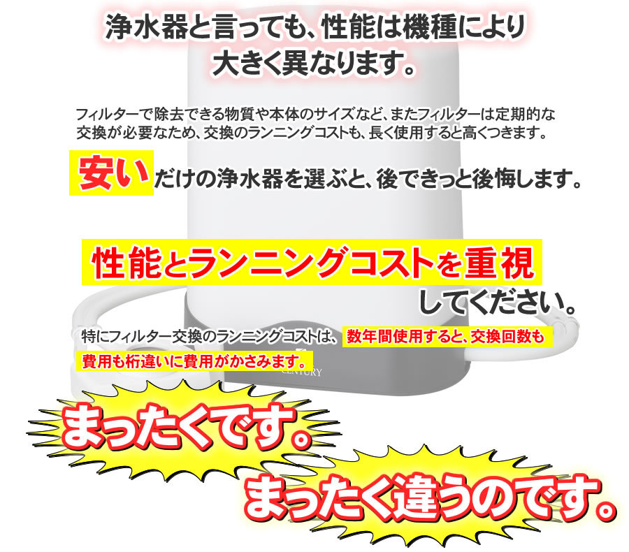ゼンケンアクアセンチュリー MFH-51ASはランニングコストと性能重視