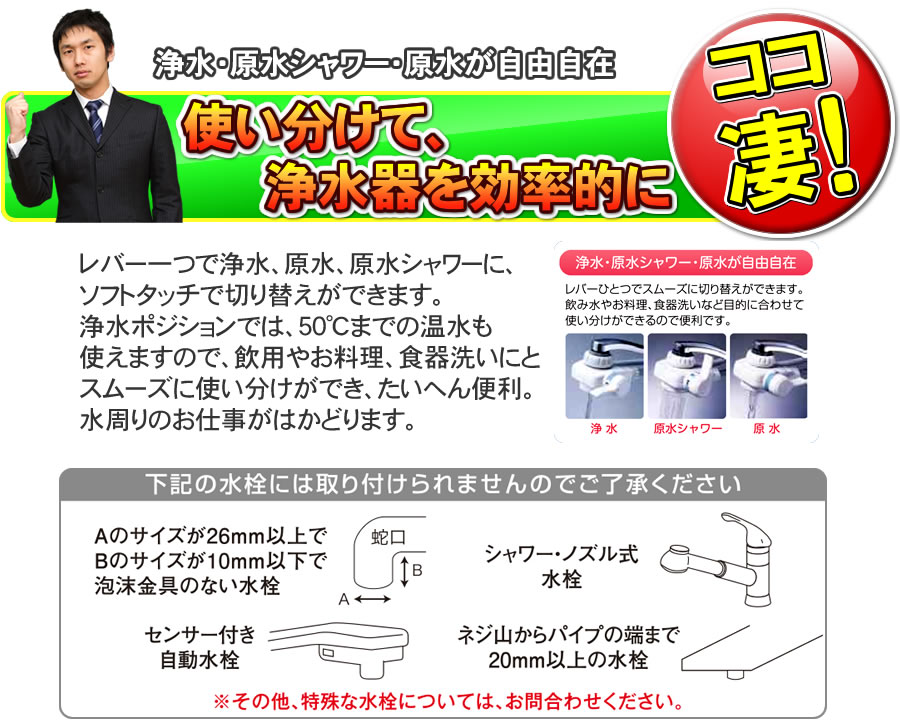 ゼンケンアクアセンチュリー MFH-51ASの便利な分岐栓
